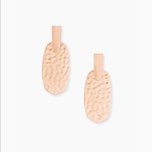 Kendra Scott Aragon Hammered Earrings Rose Gold